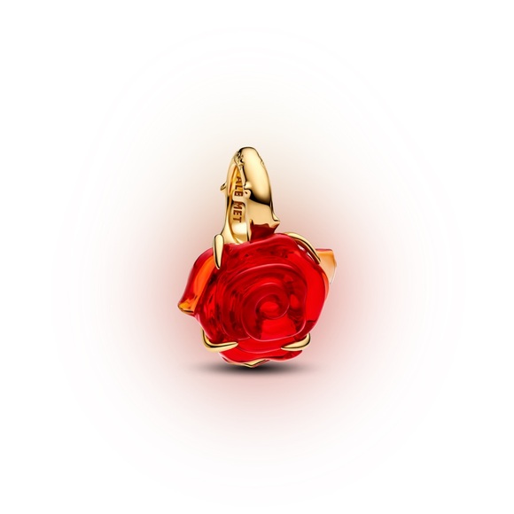 Disney Pandora Beauty and the Beast Enchanted Rose Dangle Charm WDW - Picture 1 of 4